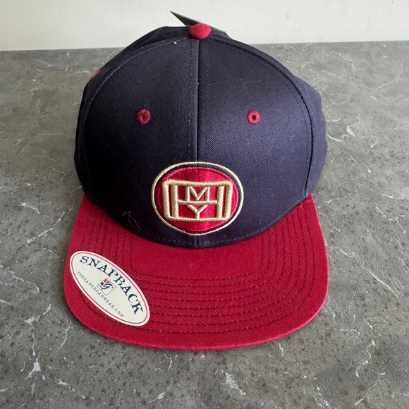 The Game Headwear Snapback Hat Cap Navy Blue Red Baseball - Picture 1 of 6